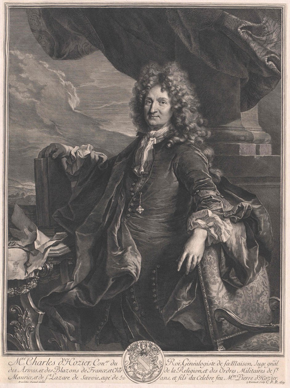 Charles-René d#39;Hozier av Artist Unknown