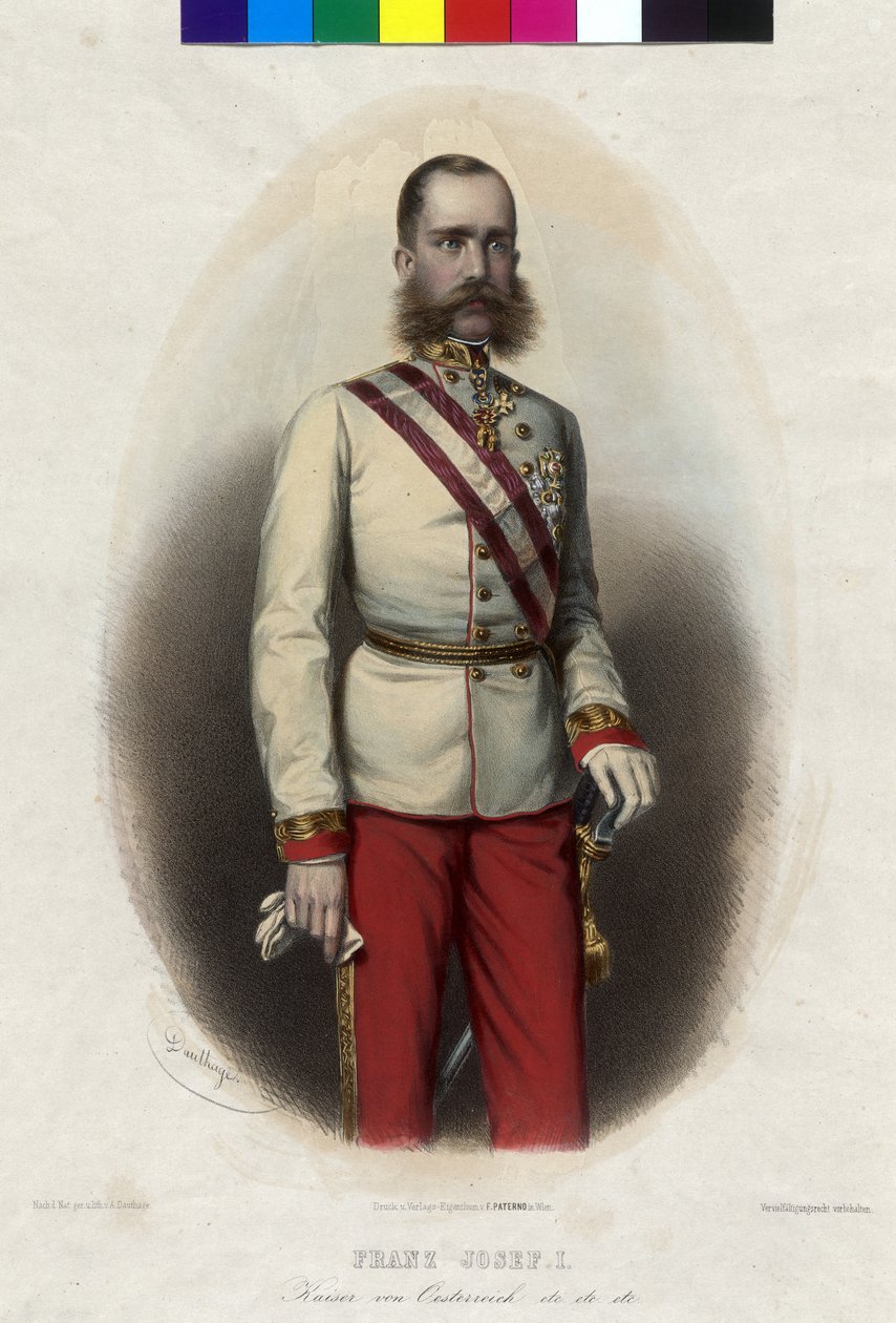 Østerrikes keiser Franz Josef I av Artist Unknown