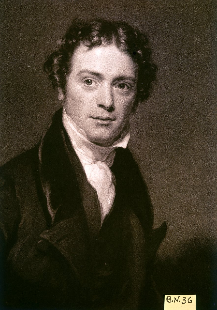 FARADAY Michael, engelsk fysiker og kjemiker. av Artist Unknown