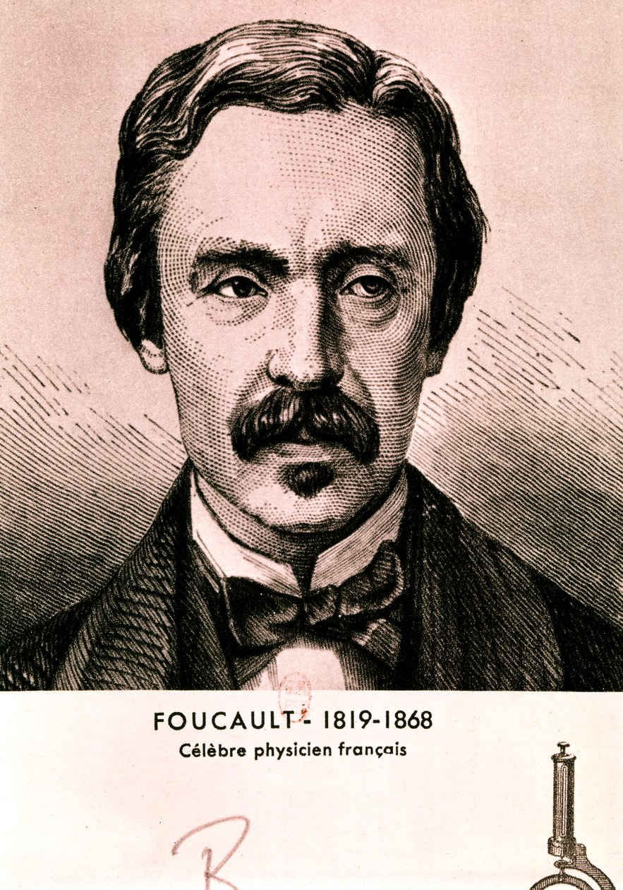 FOUCAULT Jean Bernard Léon: Portrett (etsing) av Artist Unknown