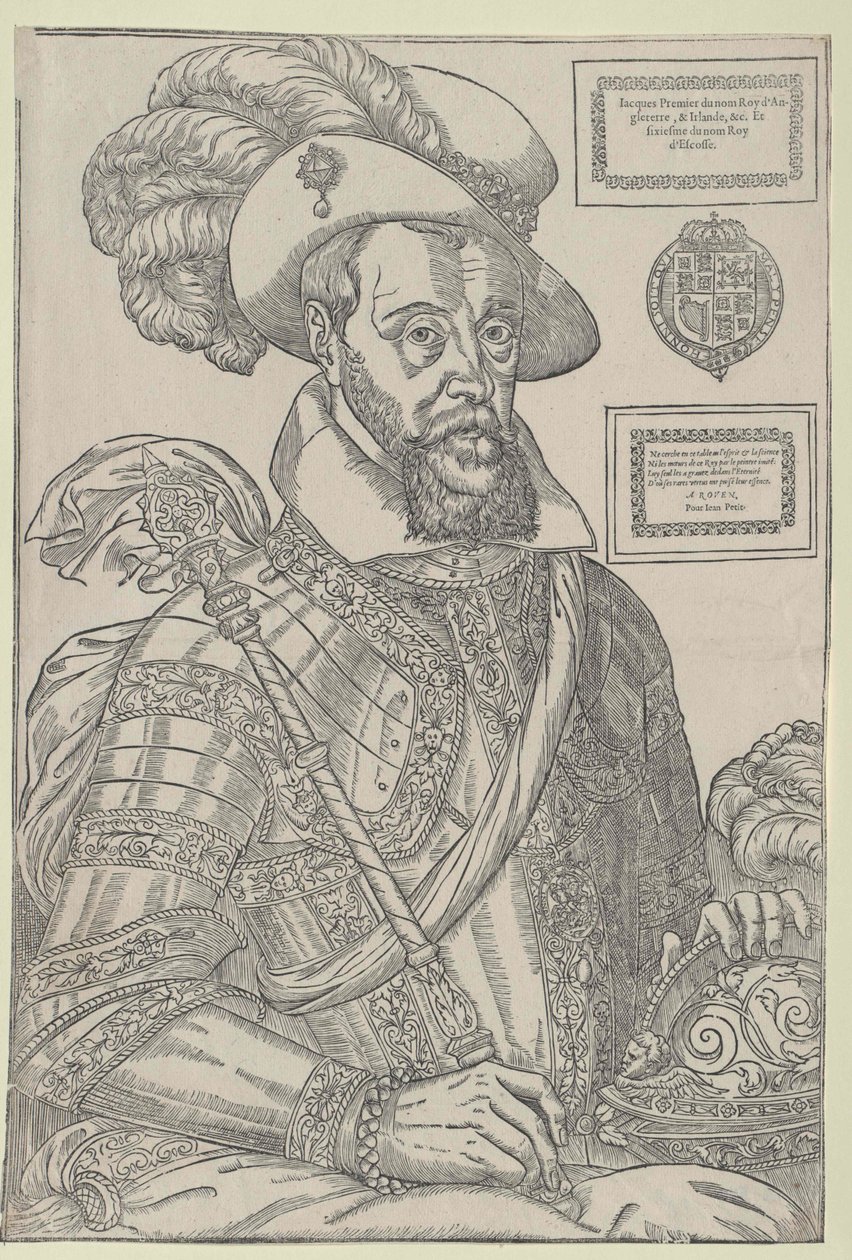 Jakob I, konge av England, av Artist Unknown