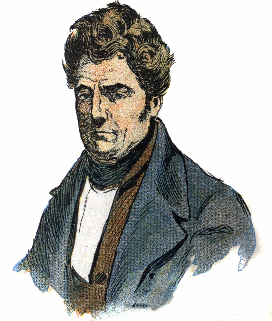 Jean Reboul, fransk poet. av Artist Unknown