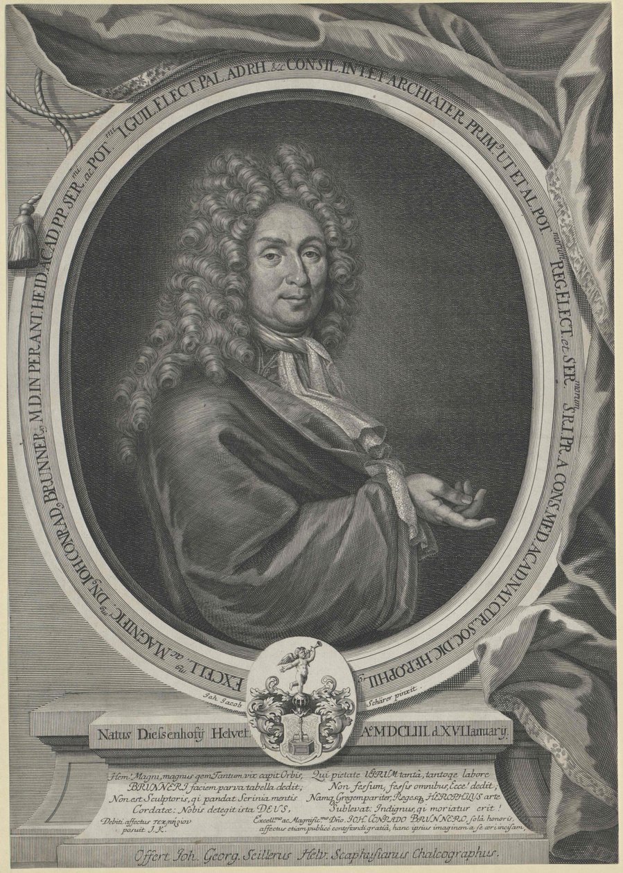 Johann Konrad Brunner (trykk) av Artist Unknown