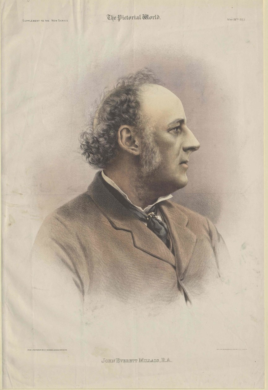 John Everett Millais (trykk) av Artist Unknown