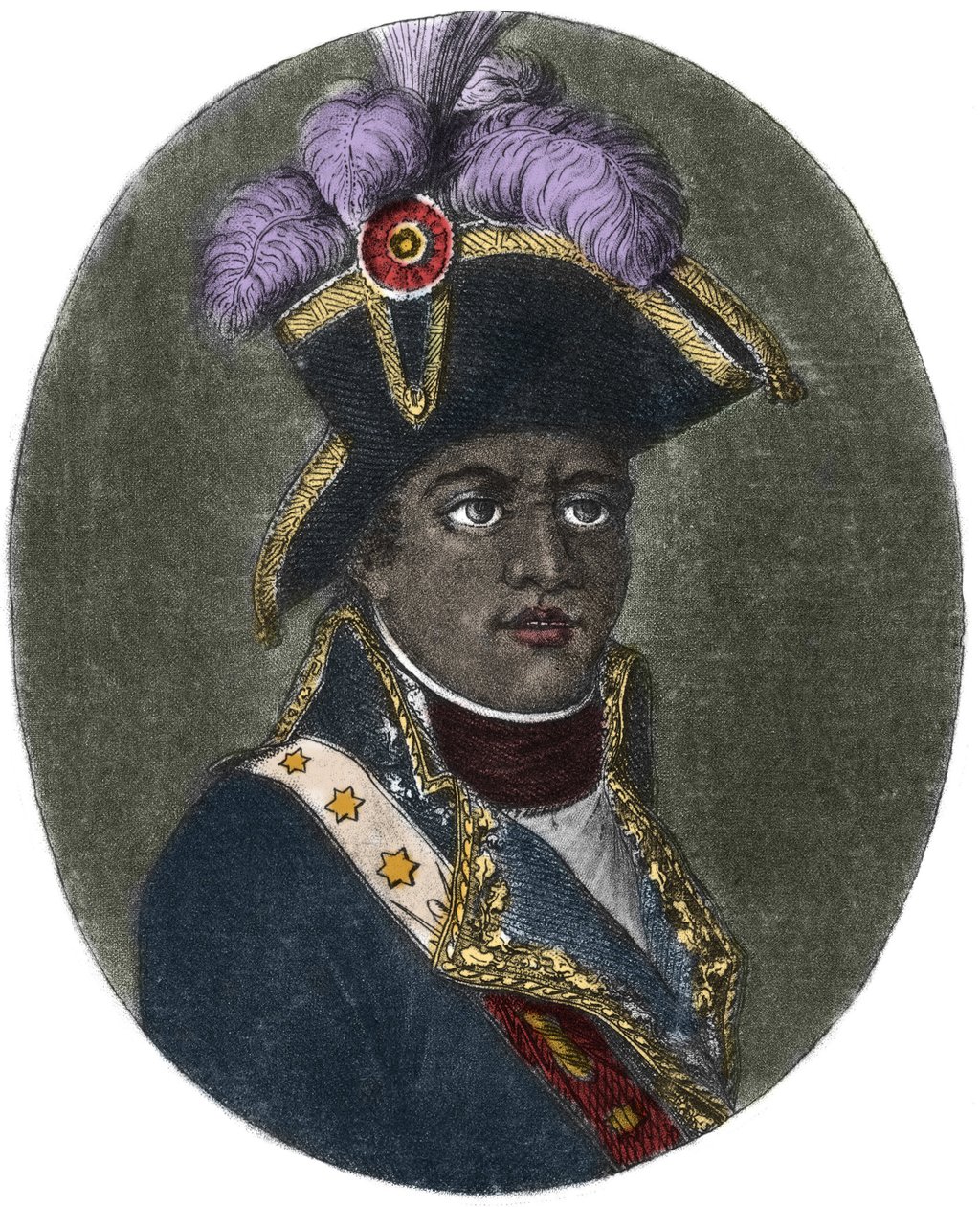 Pierre Dominique Toussaint L#39;Ouverture Haitisk general og frigjører - Portrett av Francois Dominique Toussaint kjent som quot;Toussaint-Louverturequot;, haitisk statsmann. av Artist Unknown