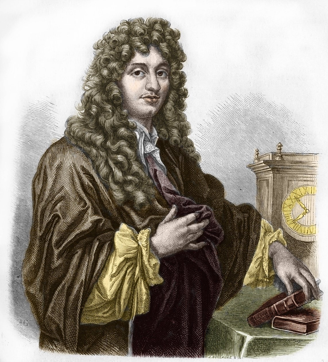 Portrett av Christiaan Huygens, nederlandsk fysiker og matematiker av Artist Unknown