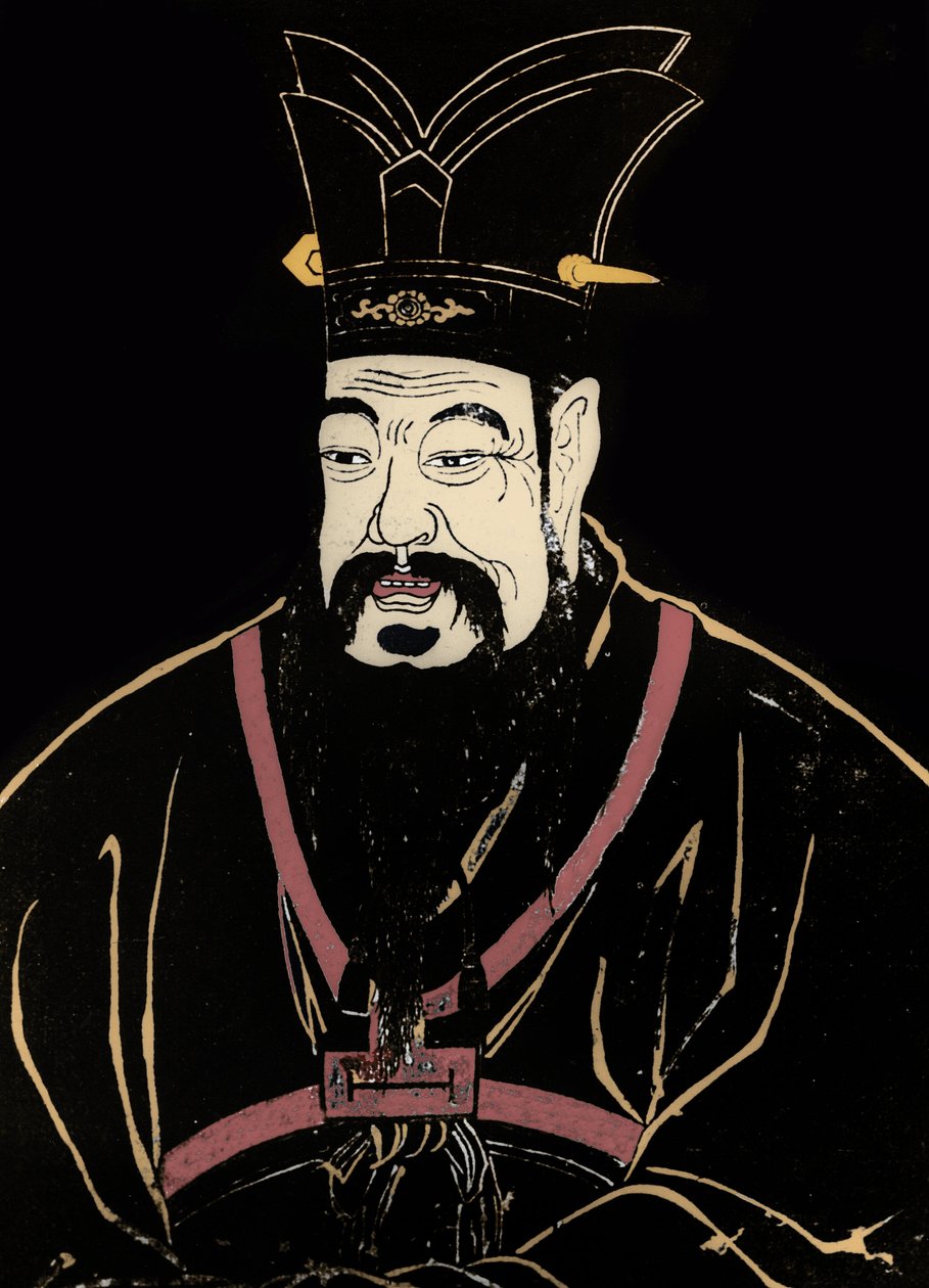 Portrett av Konfucius av Artist Unknown