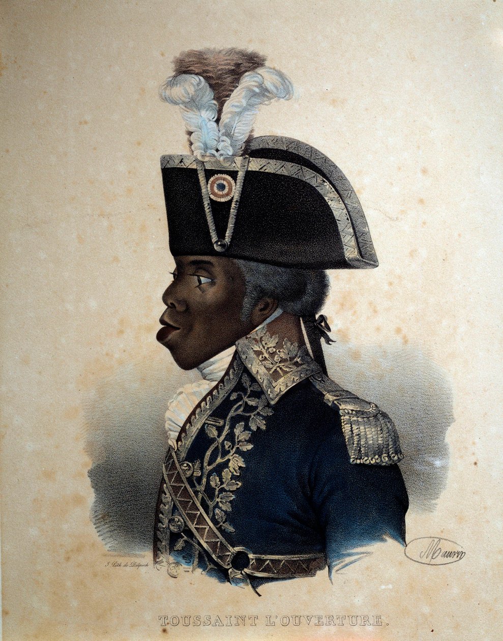 Portrett av Francois Dominique Toussaint (gravering) av Artist Unknown