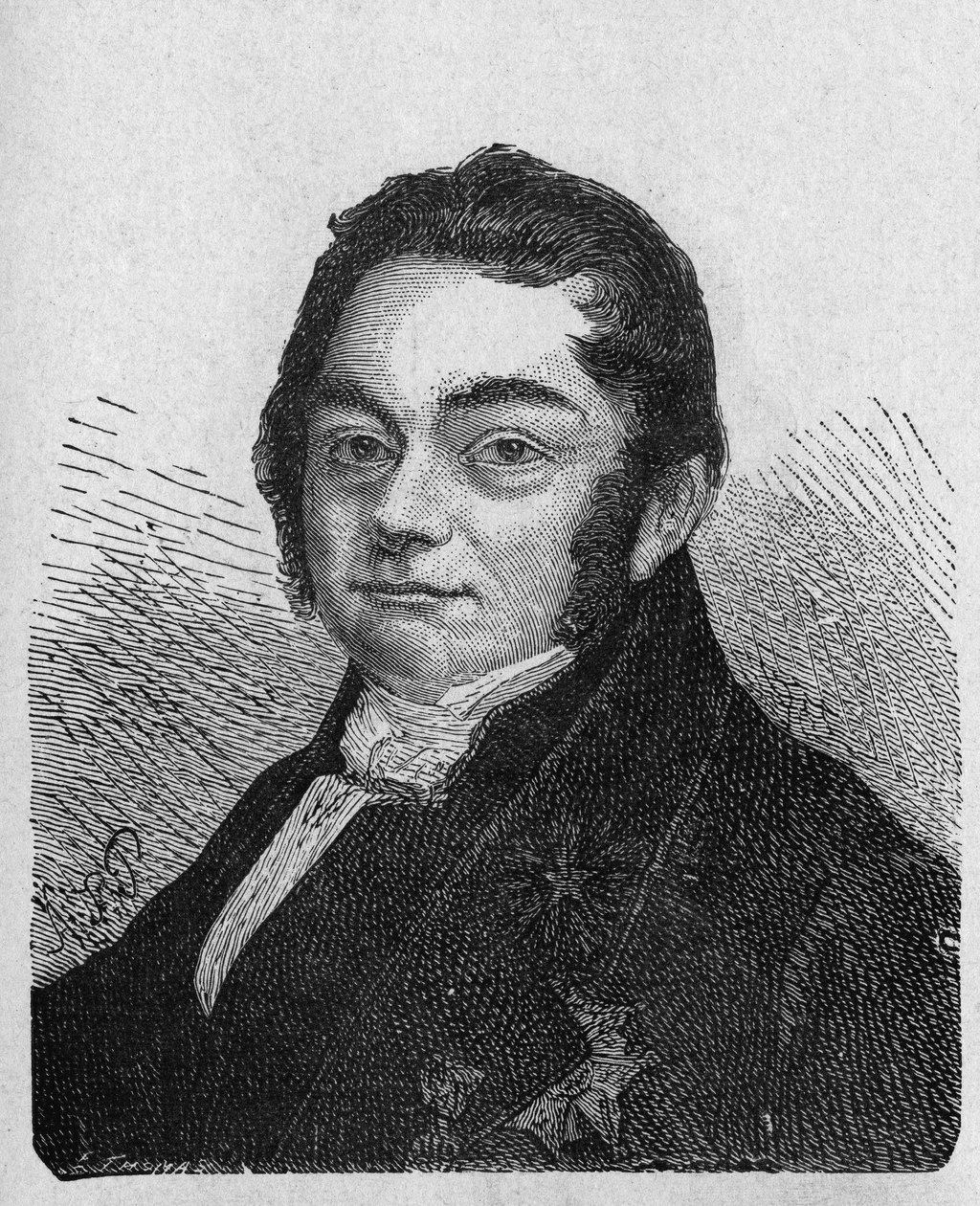 Portrett av Jons Jacob, baron Berzélius, svensk kjemiker. av Artist Unknown