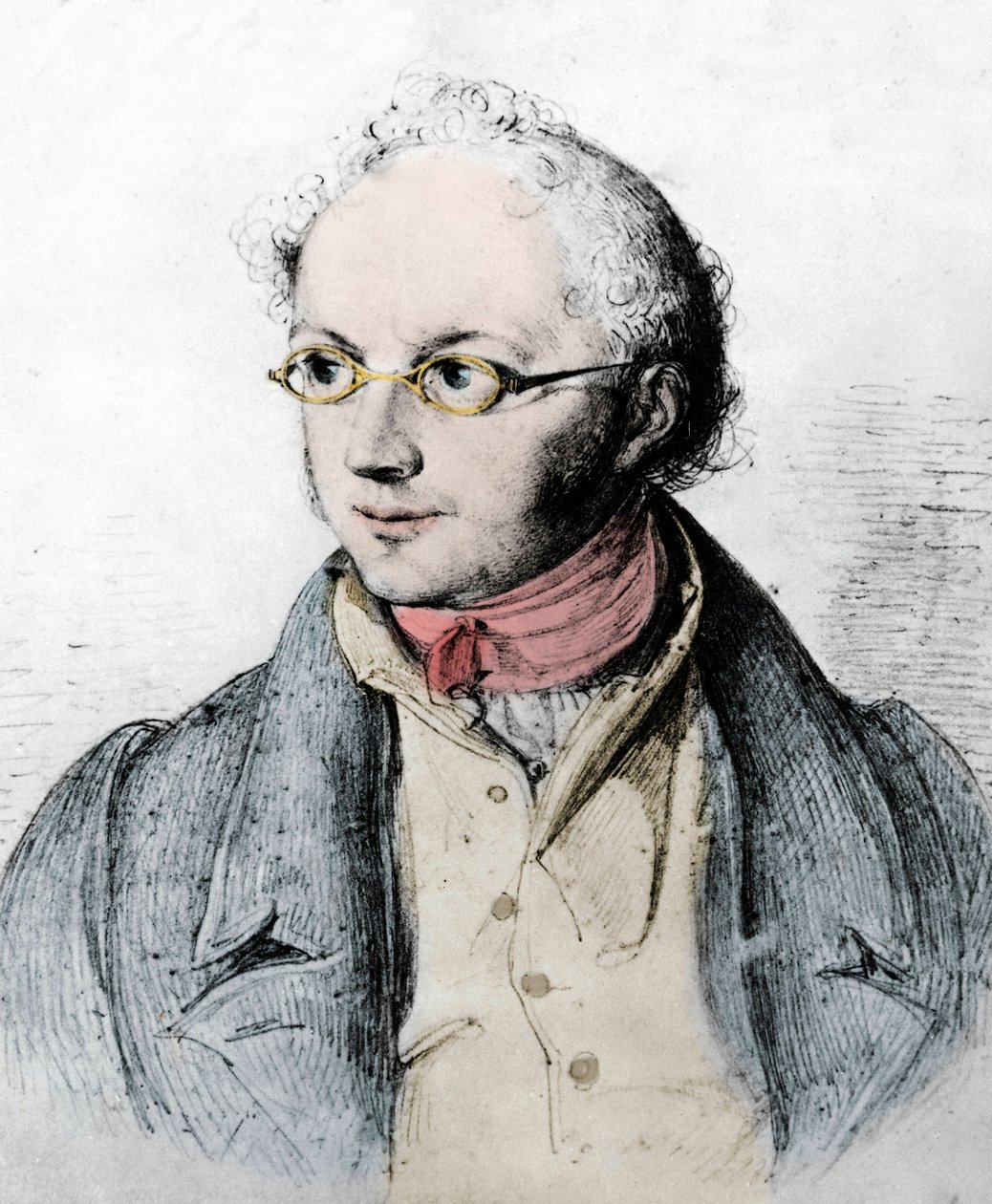 Portrett av den tyske bankmannen Abraham Mendelssohn Bartholdy (gravering) av Artist Unknown