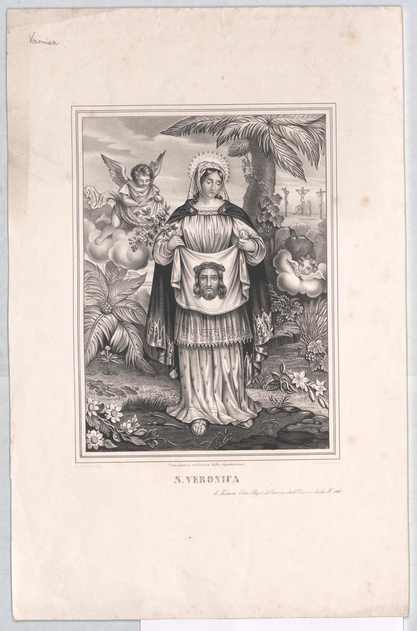 Den hellige Veronica av Artist Unknown