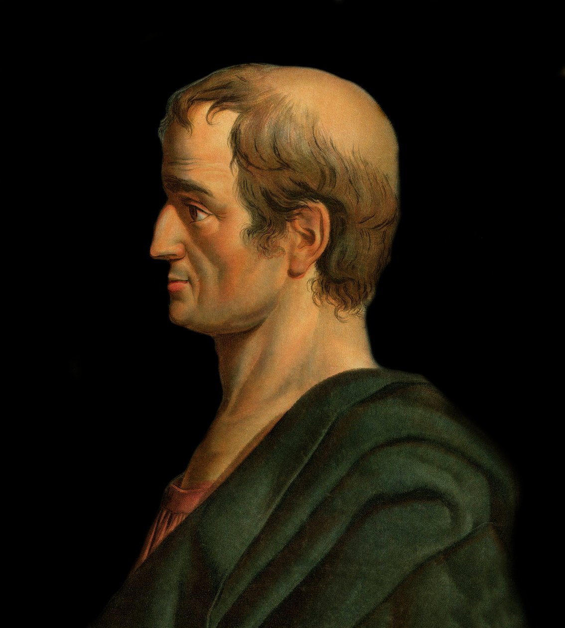 Solon, gresk advokat, poet og kjøpmann - Portrett av Solon, lovgiver og poet av Athenes av Artist Unknown