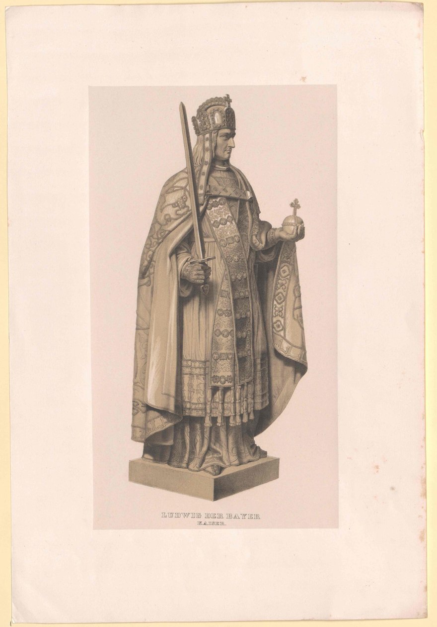 Den bayerske keiseren Ludvig IV av Artist Unknown