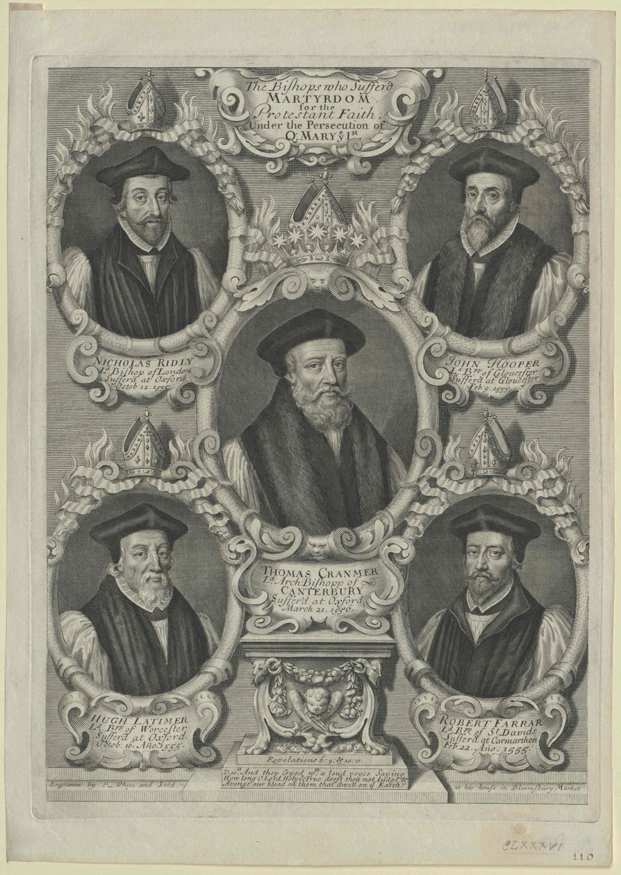 Thomas Cranmer (trykk) av Artist Unknown