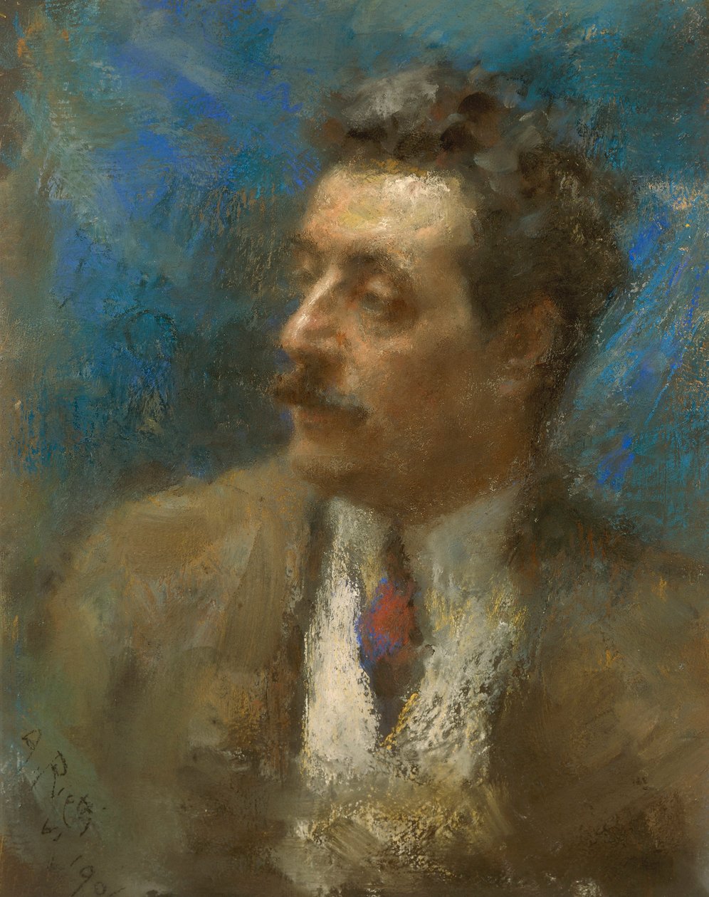 Portrett av Giacomo Puccini av Arturo Rietti