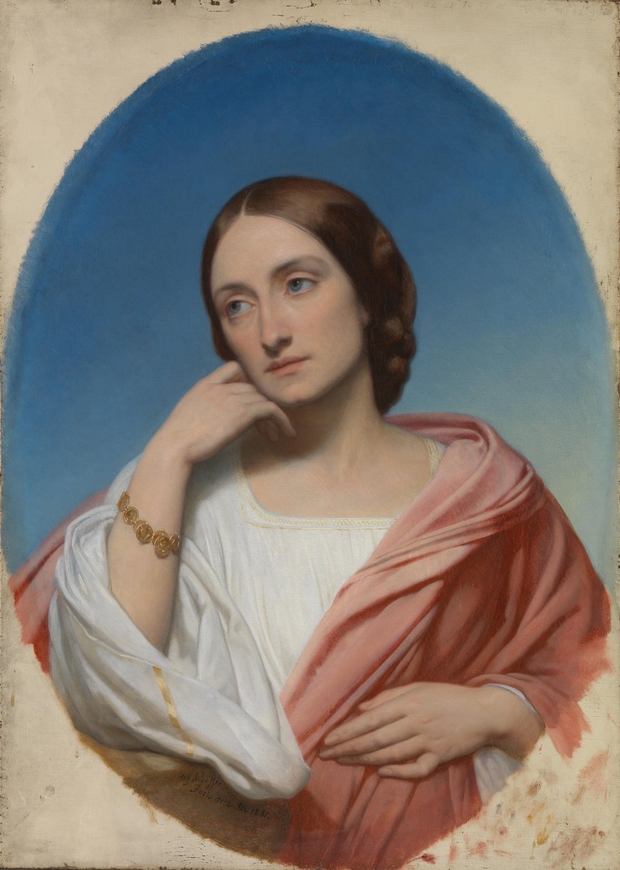 Fru Robert Hollond, filantrop, nee Ellen Julia Teed (1822 - 1884) av Ary Scheffer