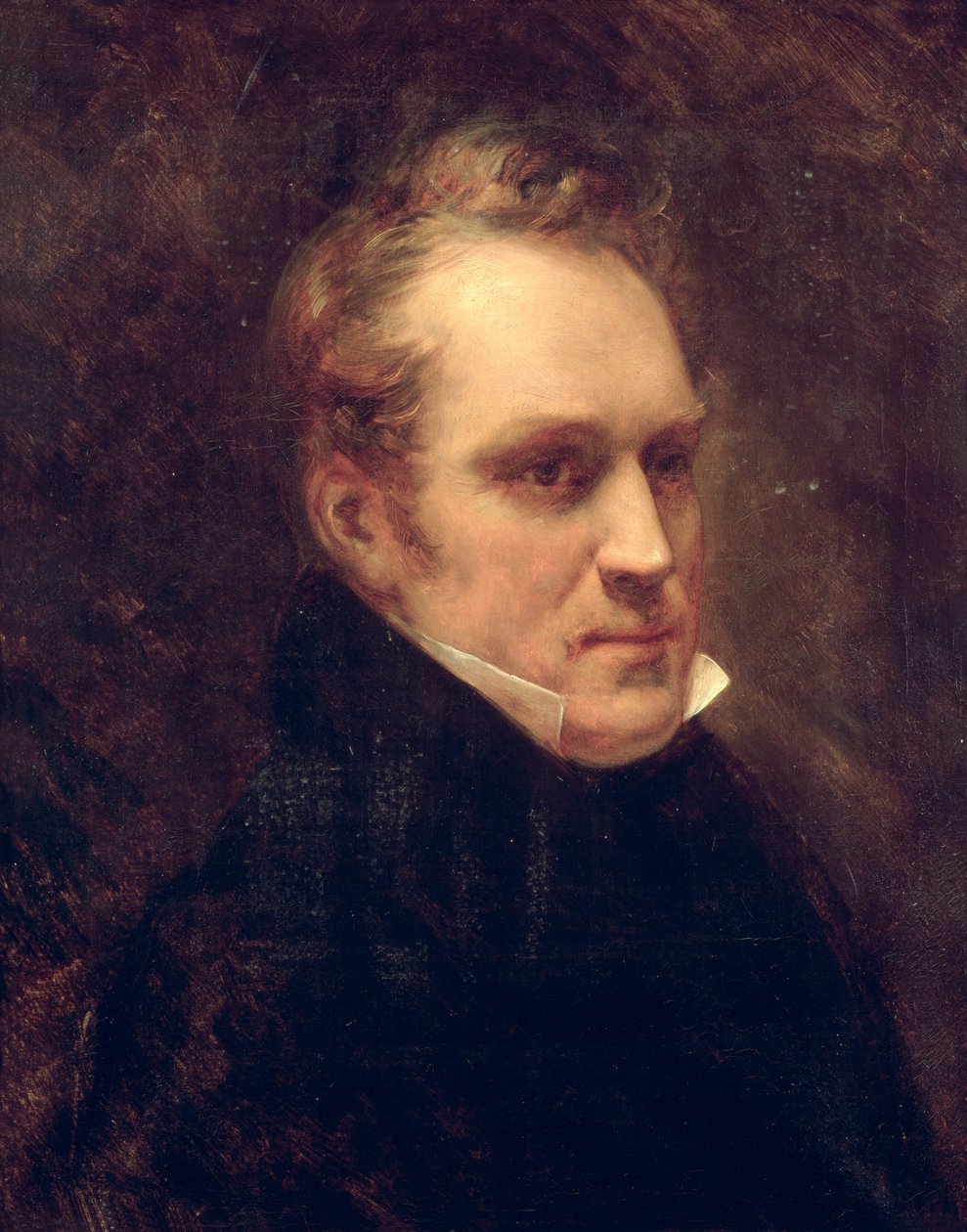 Portrett av Aimable-Guillaume-Prosper Brugiere (1782-1866) Baron av Barante av Ary Scheffer
