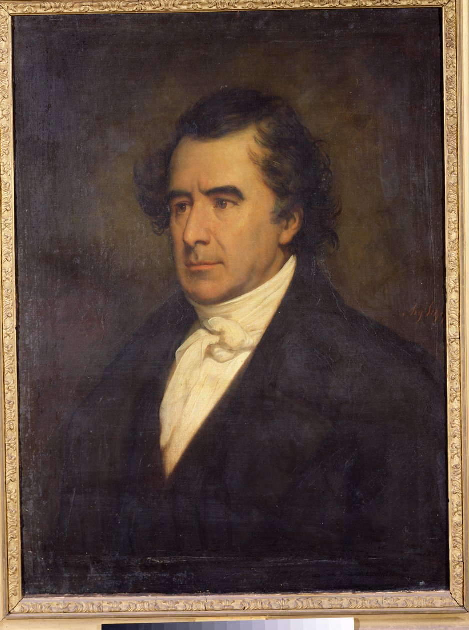 Portrett av Dominique Francois Jean Arago (1786-1853) 1842 av Ary Scheffer