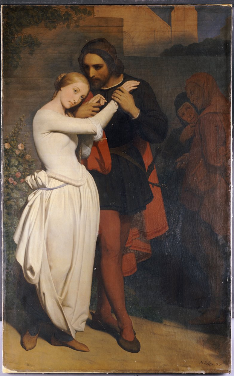 Faust og Margaret i hagen, 1846 av Ary Scheffer