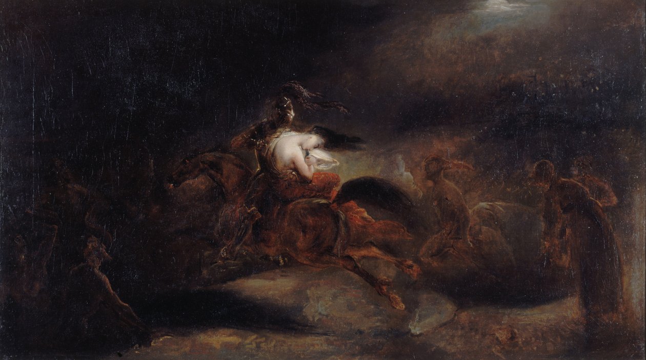 Lenore. De døde reiser raskt, ca. 1830. av Ary Scheffer