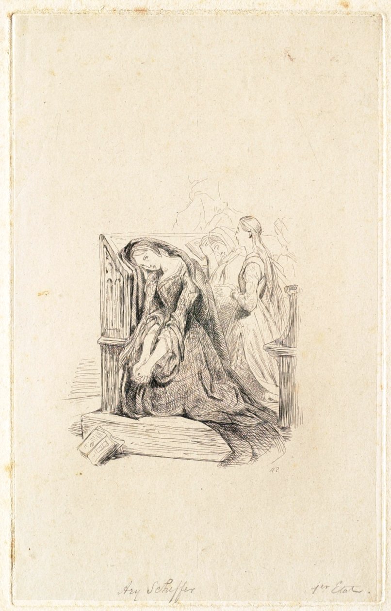 Marguerite i kirken av Ary Scheffer