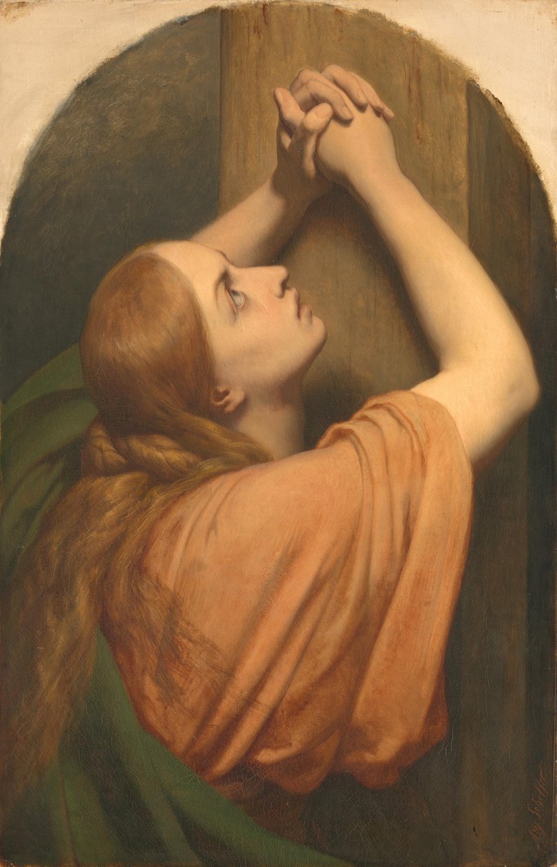 Maria Magdalena ved foten av korset av Ary Scheffer