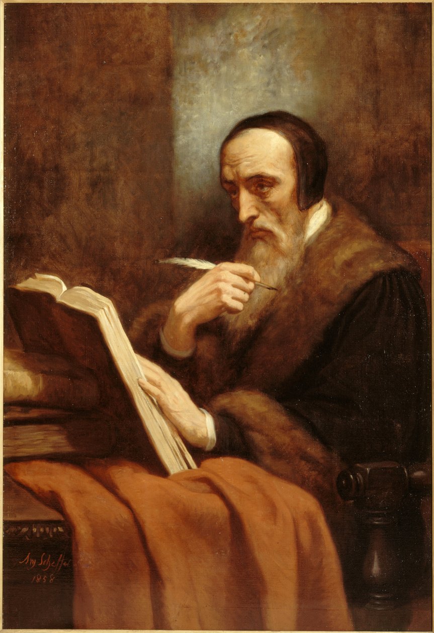 Portrait of John Calvin 1509-1564, 1858.    1188811   no       norwegian Successfully Translated  Original: Adam and Eve, detail of 3660848 Translat: Adam and Eve, detail of 3660848 1402644 no norwegian Successfully Translated Original: Une Rencontre en pl av Ary Scheffer
