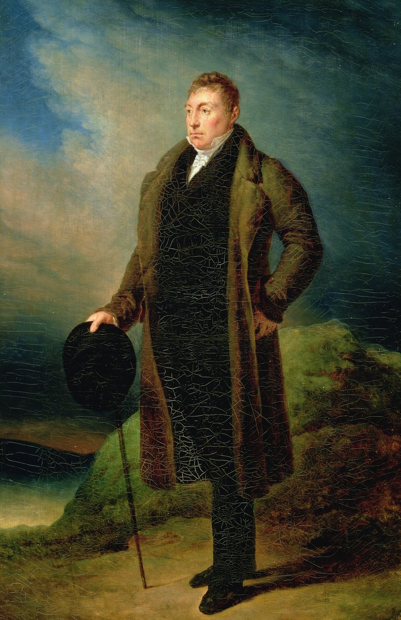 Portrett av Marie Joseph Paul Yves Roch Gilbert du Motier (1757-1834) Marquis de Lafayette, ca. 1822 av Ary Scheffer