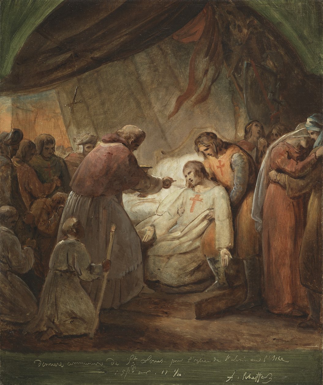 Sankt Ludvigs siste nattverd av Ary Scheffer