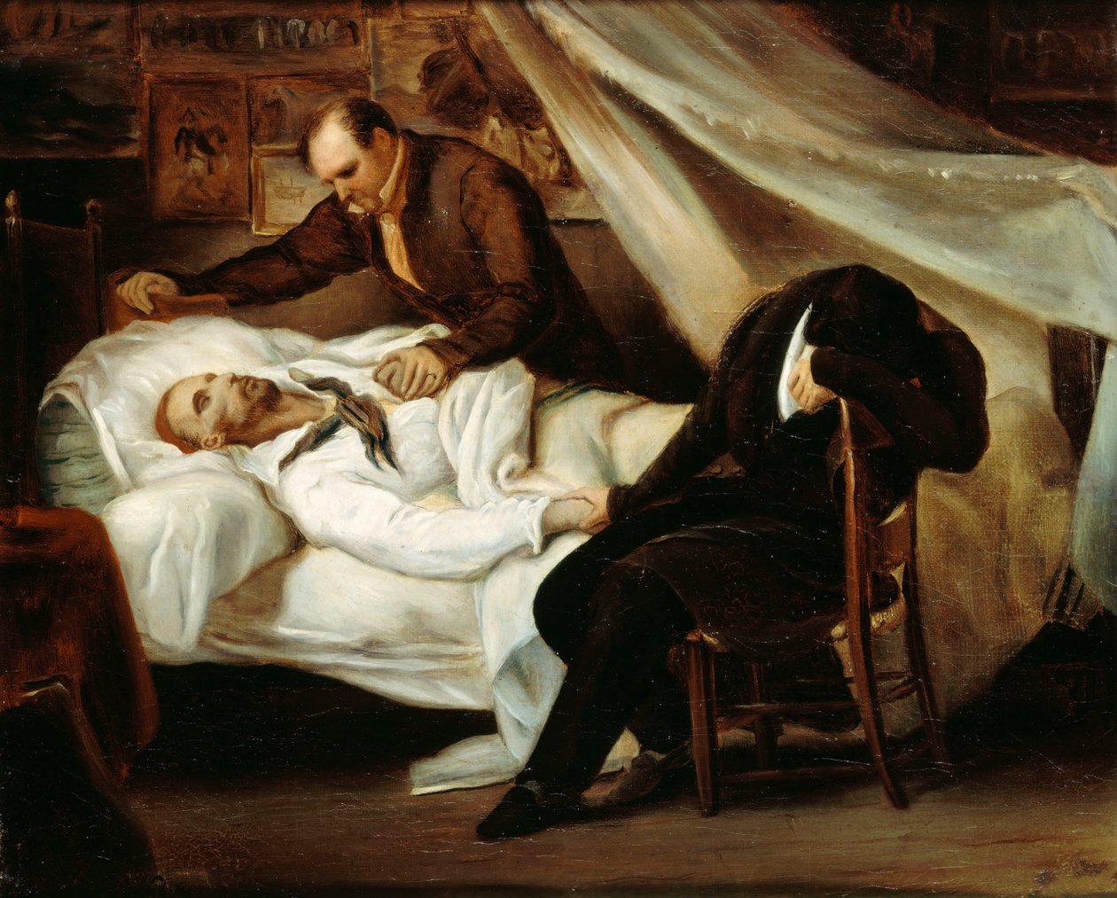 Théodore Géricaults død, 1824. av Ary Scheffer