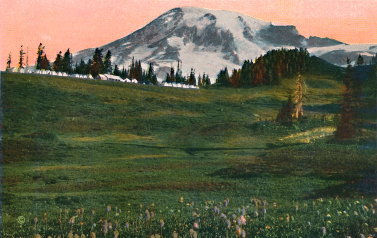 Camp of the Clouds, Mount Rainier, c1916 av Asahel Curtis
