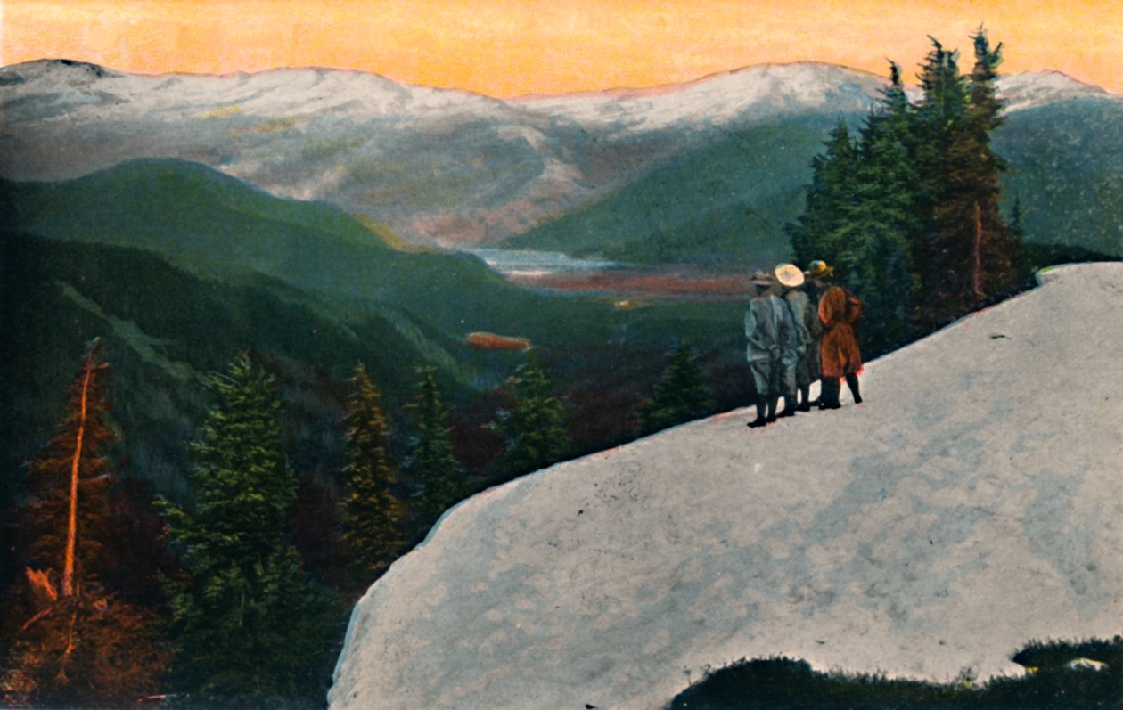 Ser ned fra Mount Rainier, c1916 av Asahel Curtis