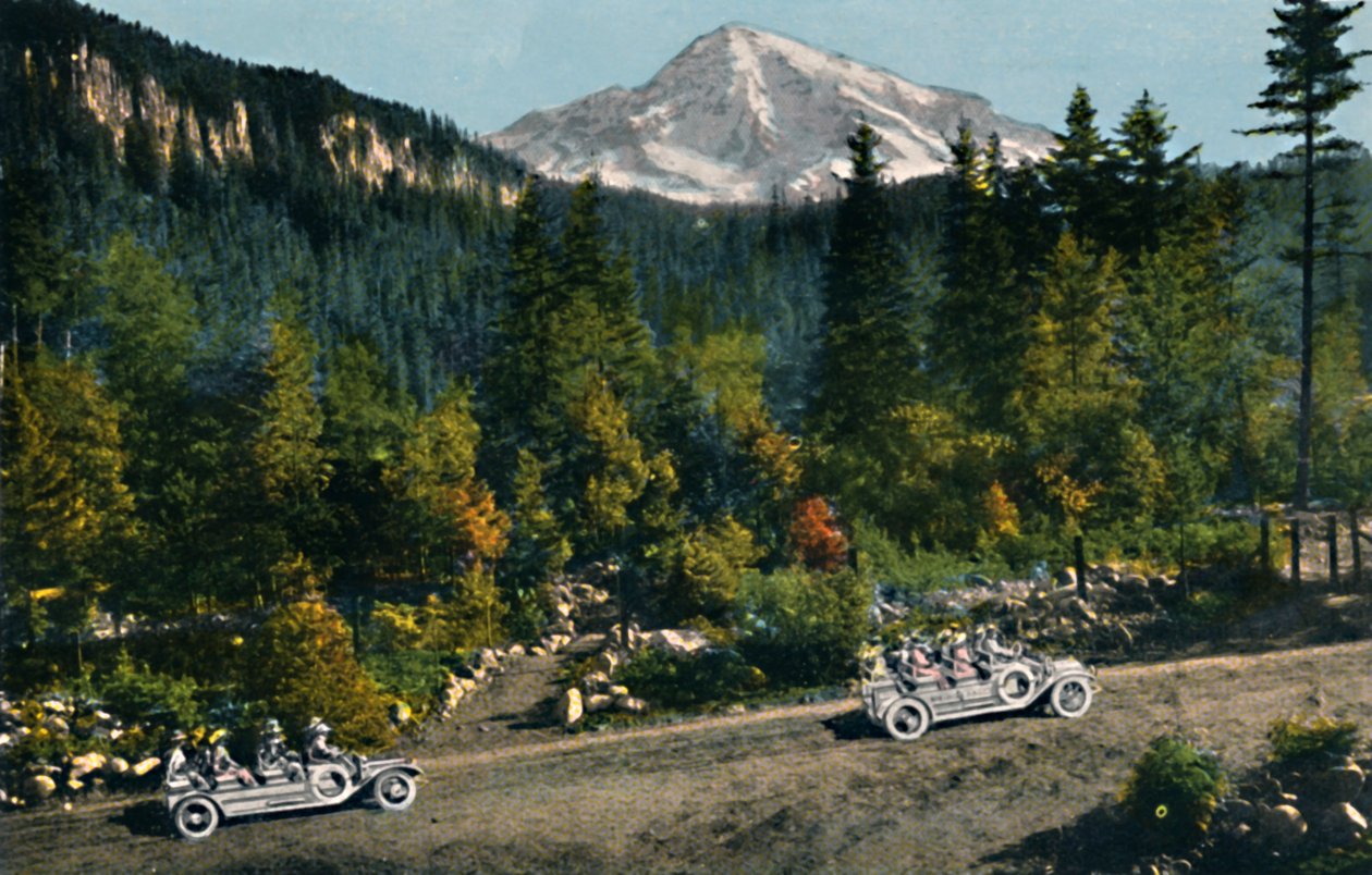 Mt. Rainier fra National Park Inn, c1916 av Asahel Curtis