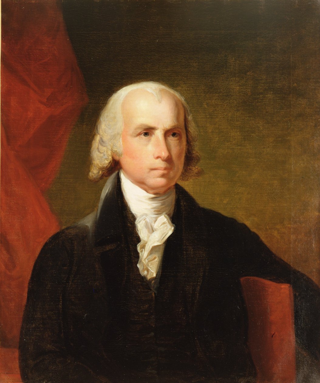 James Madison, 1835 etter originalen av Gilbert Stuart av Asher Brown Durand
