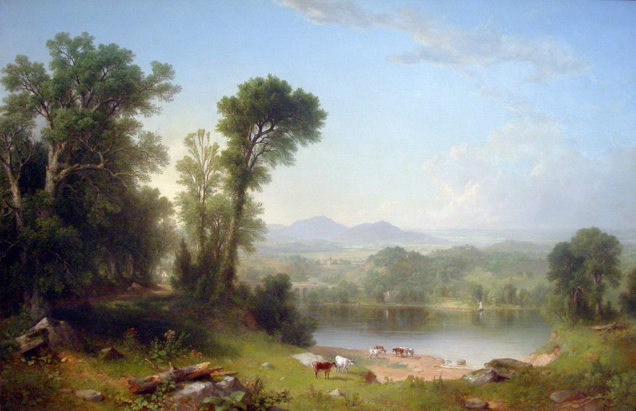 Pastoralt landskap av Asher Brown Durand