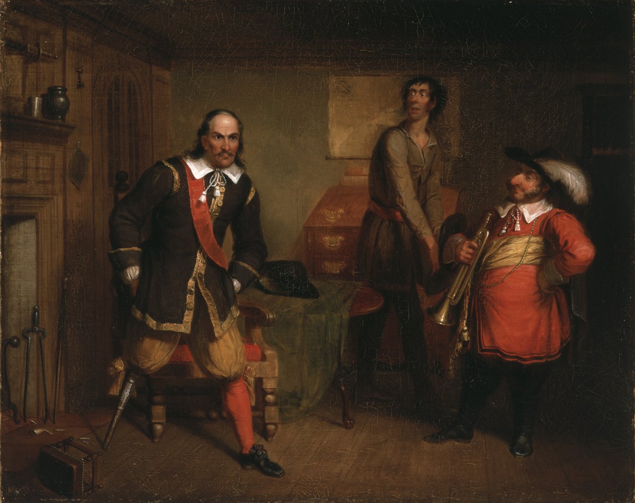 Peter Stuyvesant (1592-1672) og trompetisten, 1835 av Asher Brown Durand