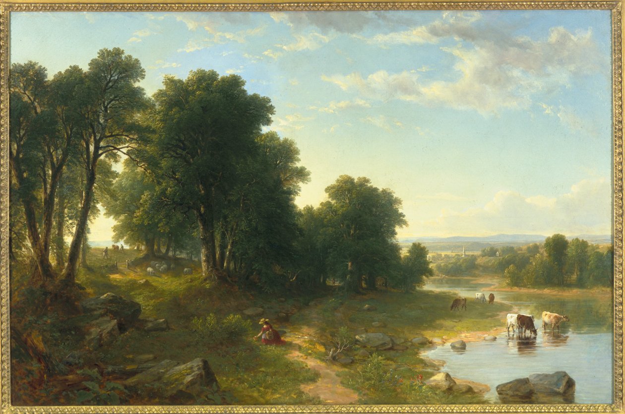 Strawberrying, 1854 av Asher Brown Durand