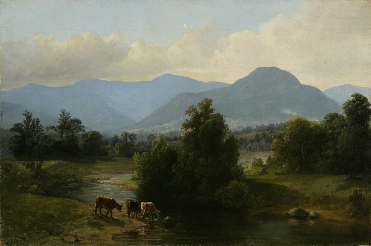 Utsikt over Shandaken-fjellene, New York, 1853 (olje på lin) av Asher Brown Durand