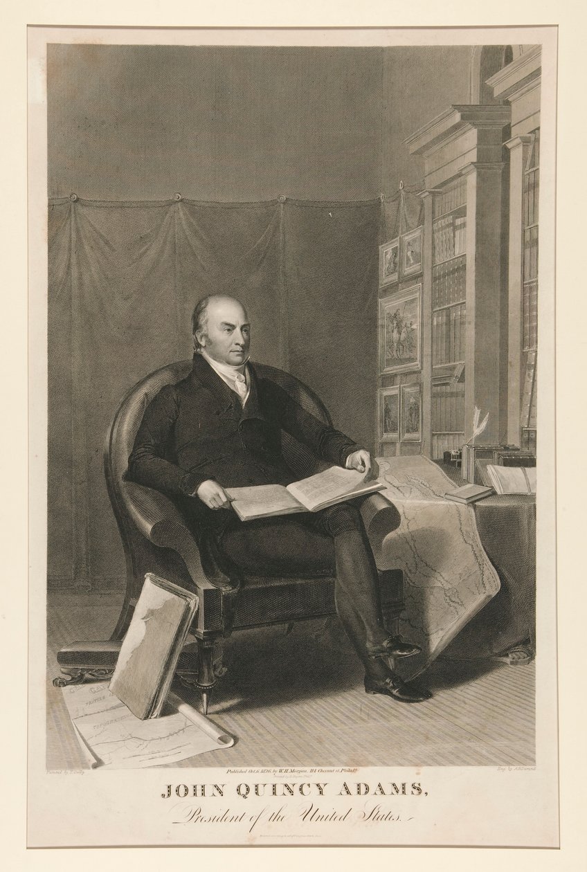 John Quincy Adams, president i USA av Asher Brown Durand