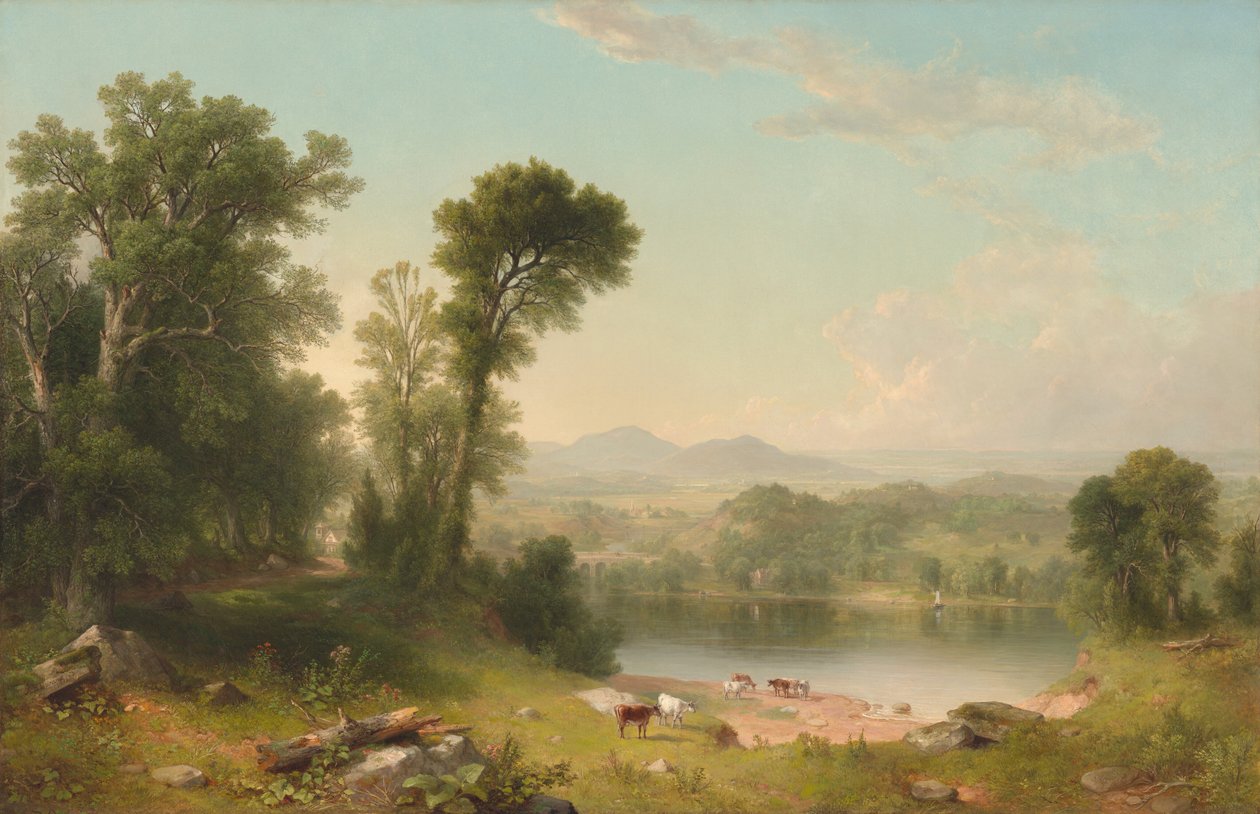 Pastoralt landskap av Asher Brown Durand