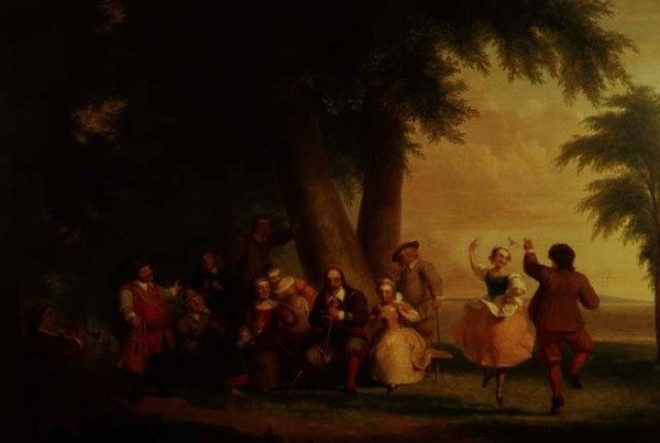 Batteriets dans i nærvær av Peter Stuyvesant av Asher Brown Durand