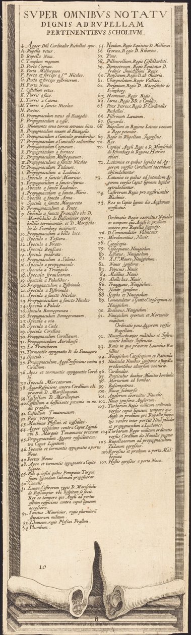 Beleiringen av La Rochelle [plate 13 av 16; sett består av 1952.8.97-112] av Assistant of Jacques Callot