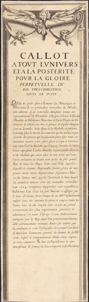 Beleiringen av La Rochelle [plate 4 av 16; sett består av 1952.8.97-112] av Assistant of Jacques Callot