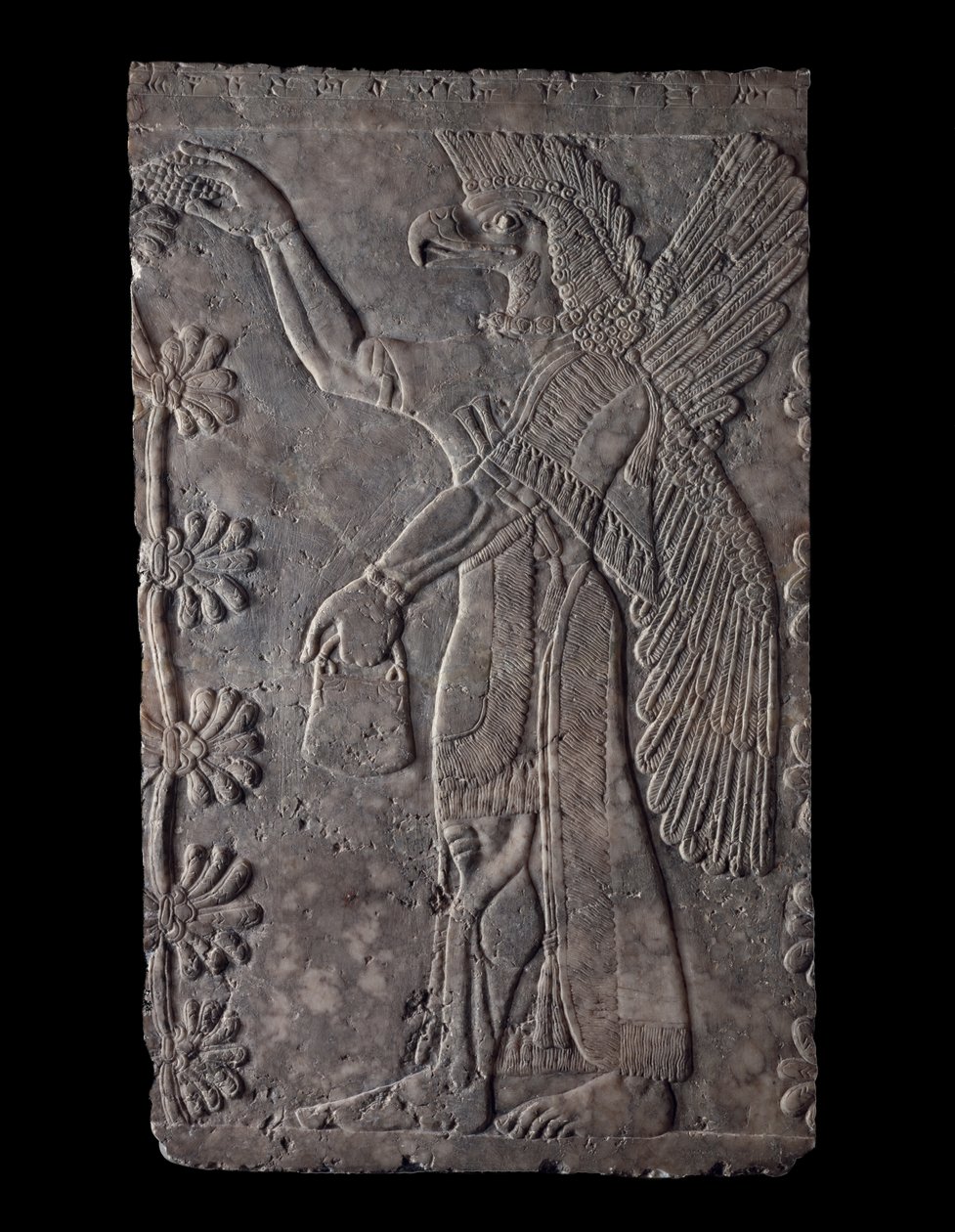 Ørnehodet bevinget figur, 875–60 f.Kr. (gips) av Assyrian