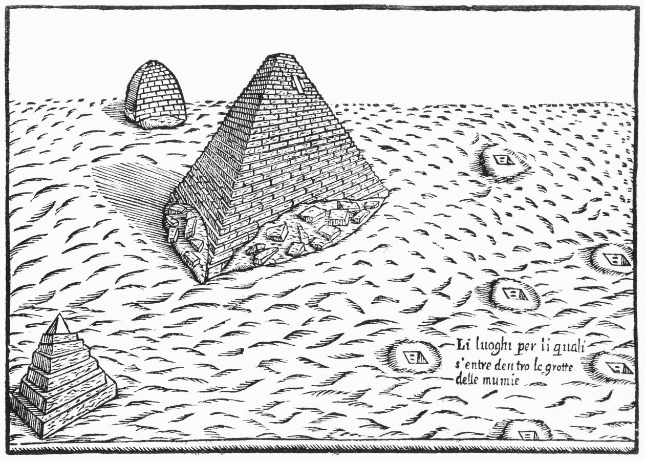 Pyramidene i Egypt, illustrasjon fra 