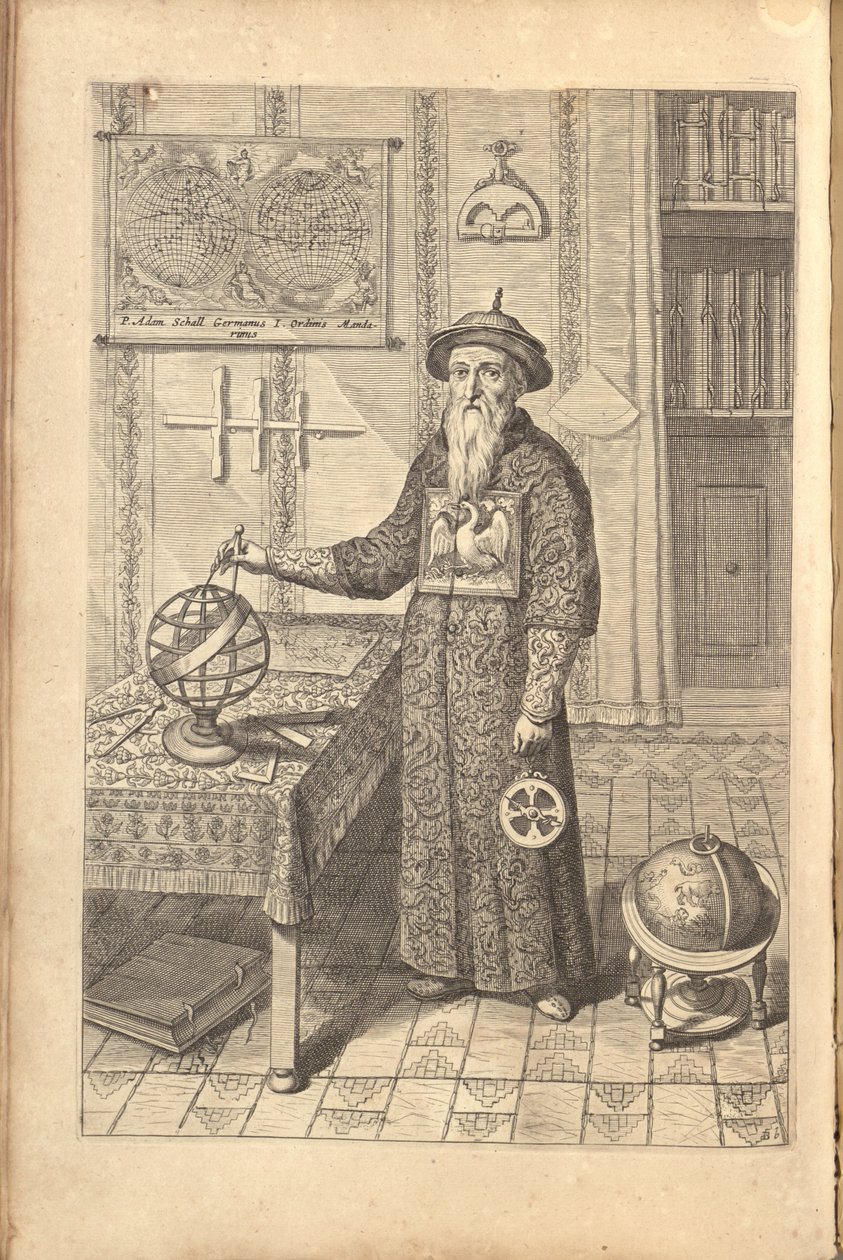 Johann Adam Schall av Bell. Fra Athanasius Kirchers China Illustrata, 1667 av Athanasius Kircher