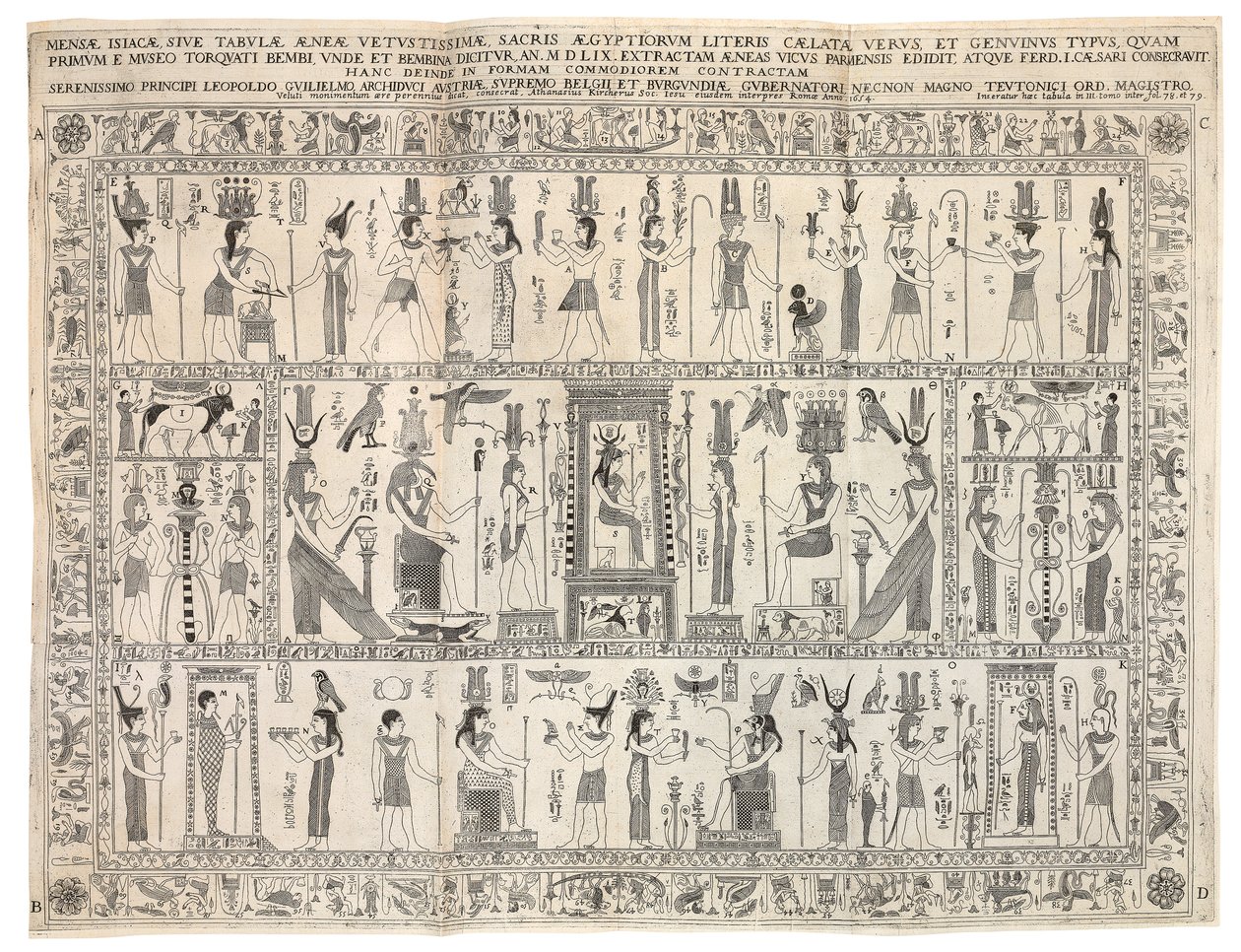 Ødipus Ægyptiacus av Athanasius Kircher