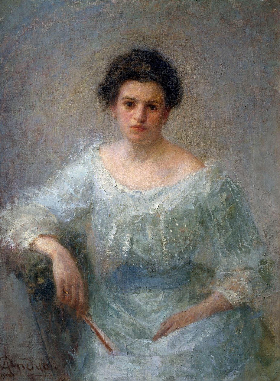 Portrett av grevinne Paolina Faglia, etter 1902 (olje på lerret) av Attilio Andreoli
