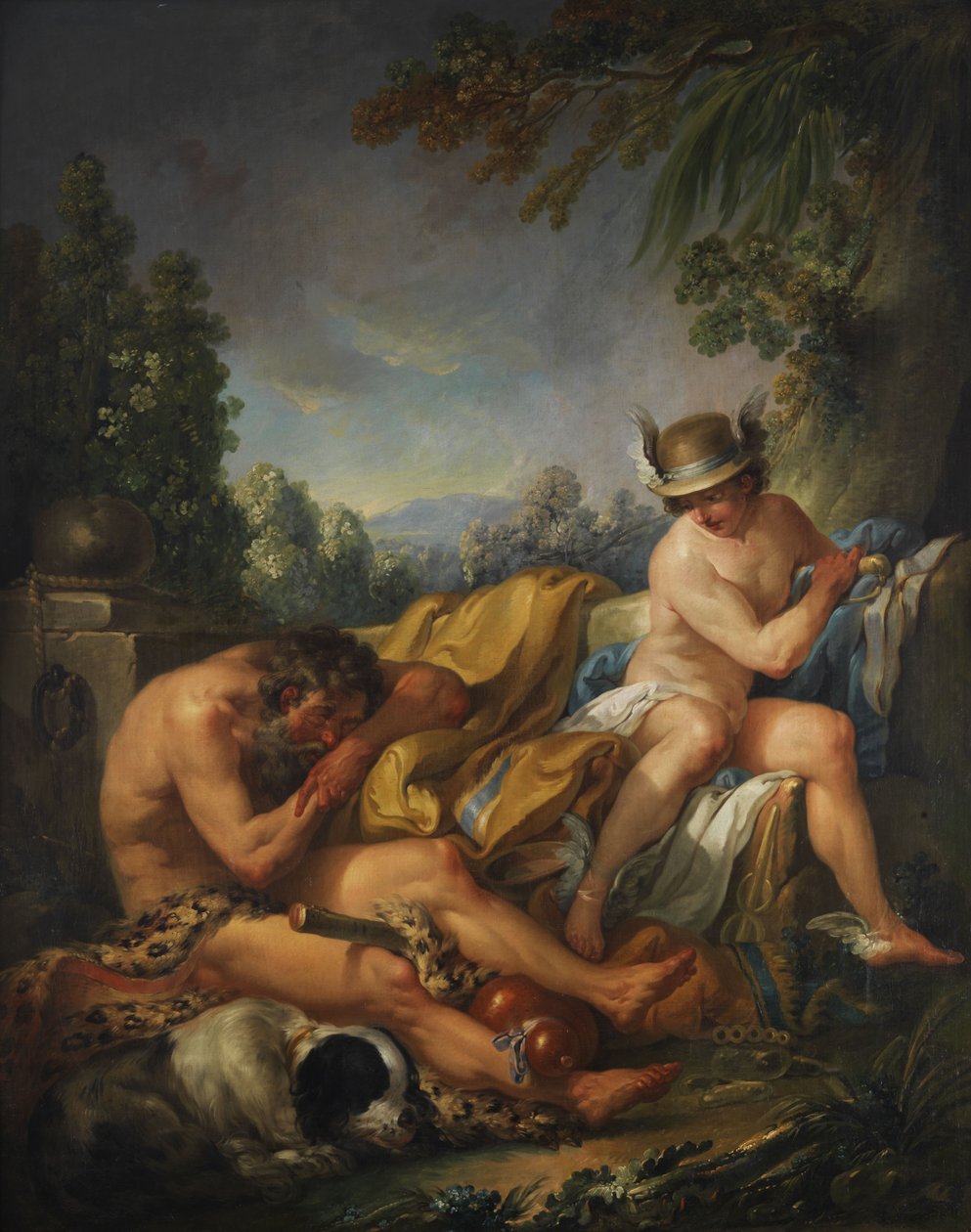 Merkur og Argus av Charles Amedee Philippe van Loo