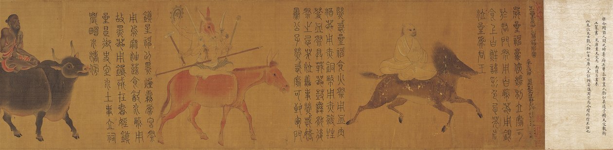 De fem planetene og tjueåtte stjernebildene av Attributed to Zhang Sengyao